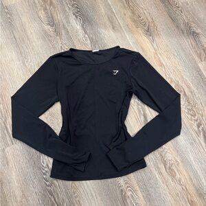 Gymshark Women's Black Long Sleeve Top